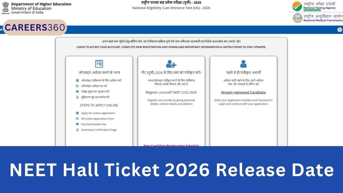 NEET Hall Ticket 2026 Release Date: Time, Direct Link & How to Download